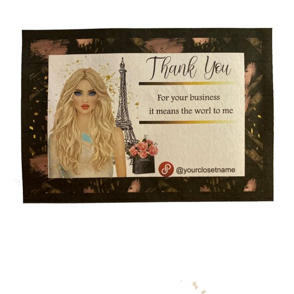 Small Business Thank You Card, Business Thank You Card ,Thanks For Your Purchase - Picture 2 of 12